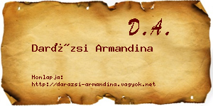 Darázsi Armandina névjegykártya